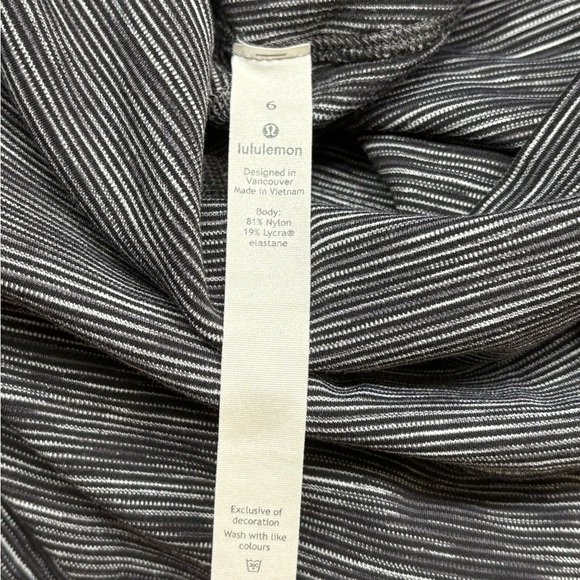 lululemon athletica Women’s Align Crop 21” Leggings Dark Carbon Ice Grey Size 6 - Picture 3 of 8